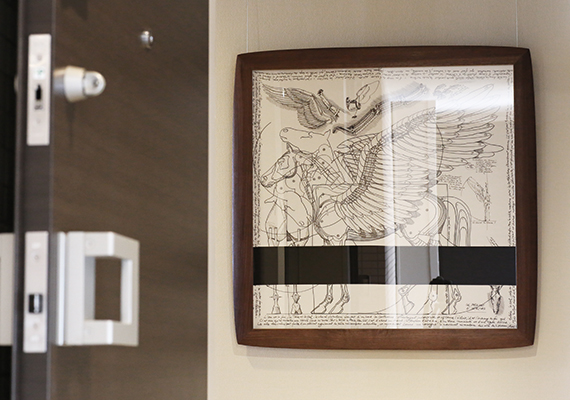 [  material: Wood,acril| Cliant: N house<br>Photographed by Kenichiro OOMORI