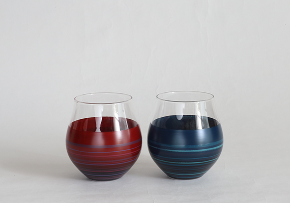 [  material: Glass, Urushi| Cliant: Kosaka Shikki<br>Photographed by Kenichiro OOMORI